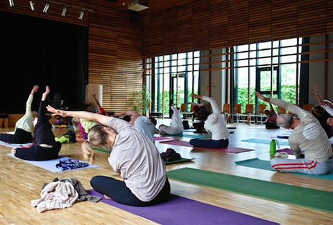Yoga Workshop auf dem Surya Festival